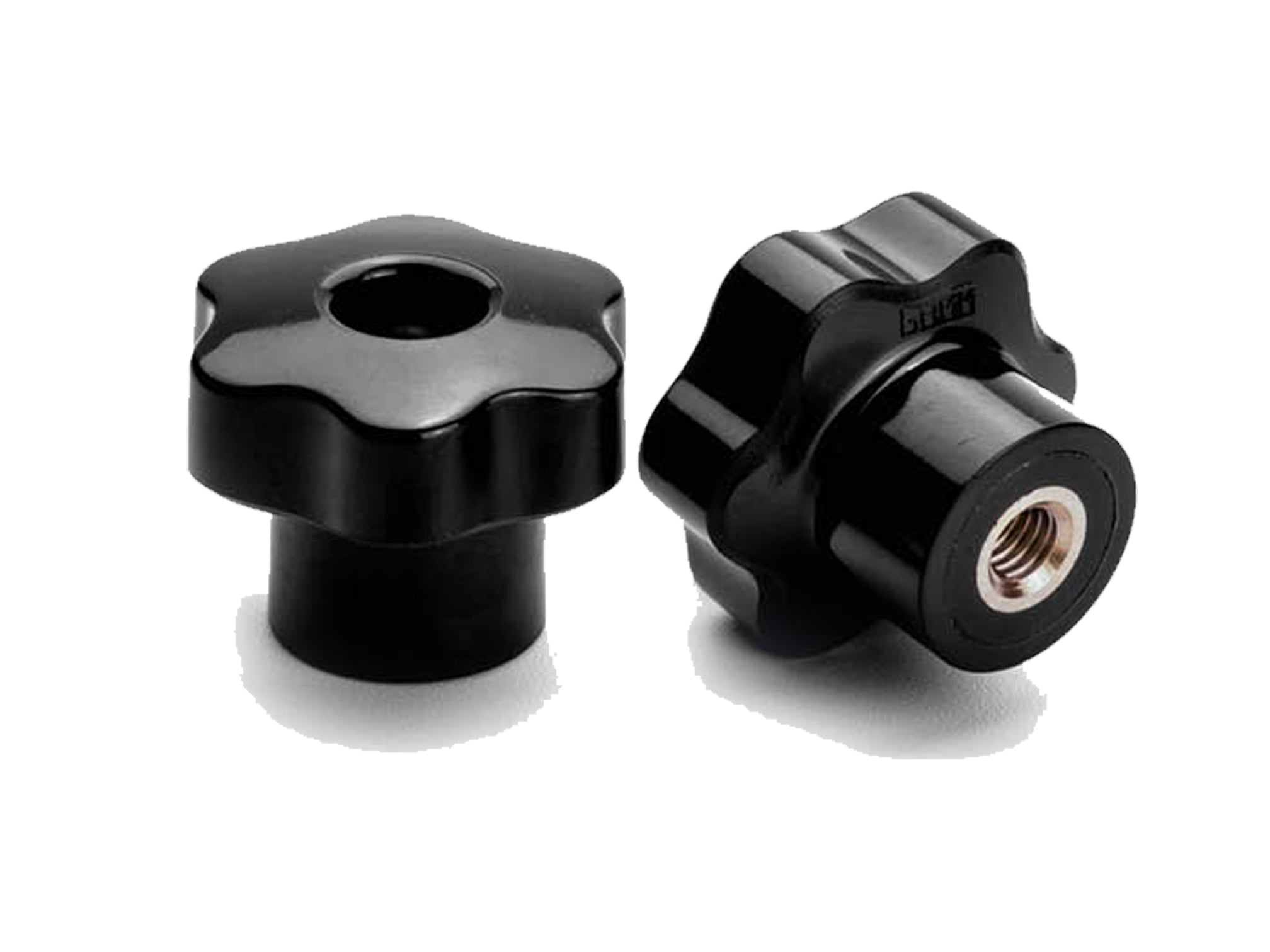 VBX/FP - Six-lobe handwheel with through hole and STAINLESS STEEL SOCKET (Pack of 6) - Gamm VBX/FP - Six-lobe handwheel with through hole and STAINLESS STEEL SOCKET (Pack of 6) - Gamm